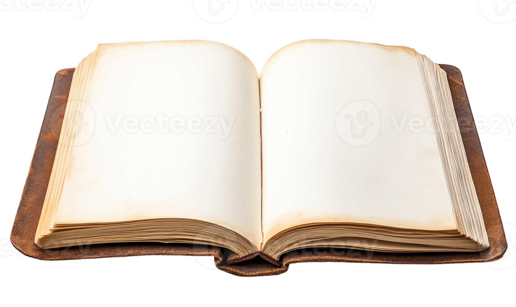 Open Notebook with Plain Pages and No Text png