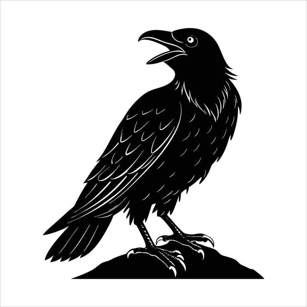 Crow Silhouette Images vector