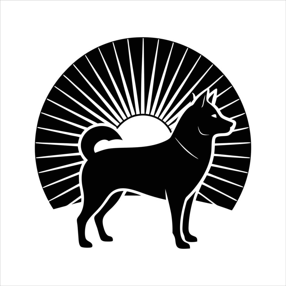 Shiba Inu Background risi vector
