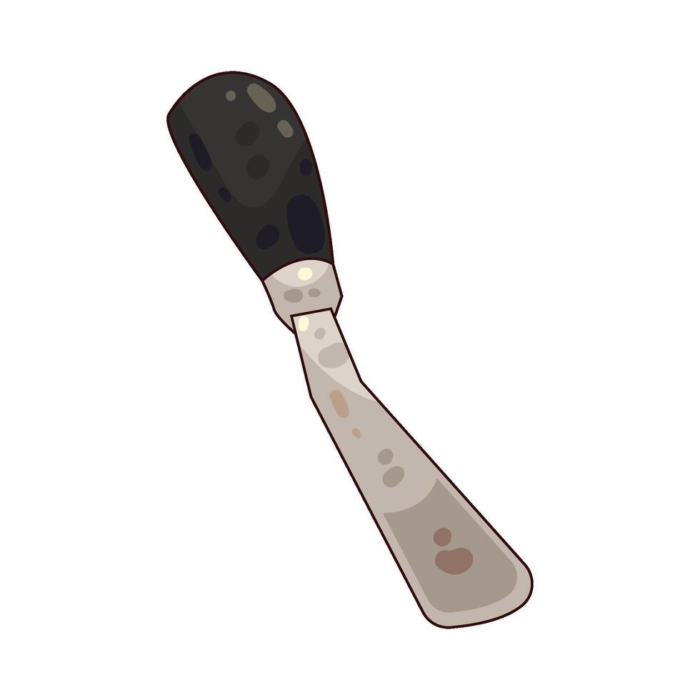 Illustration of palette knife spatula vector