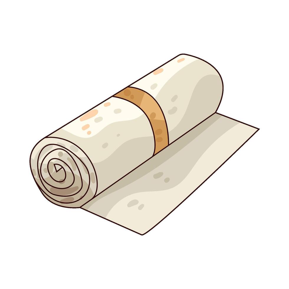 Illustration of paper roll vector
