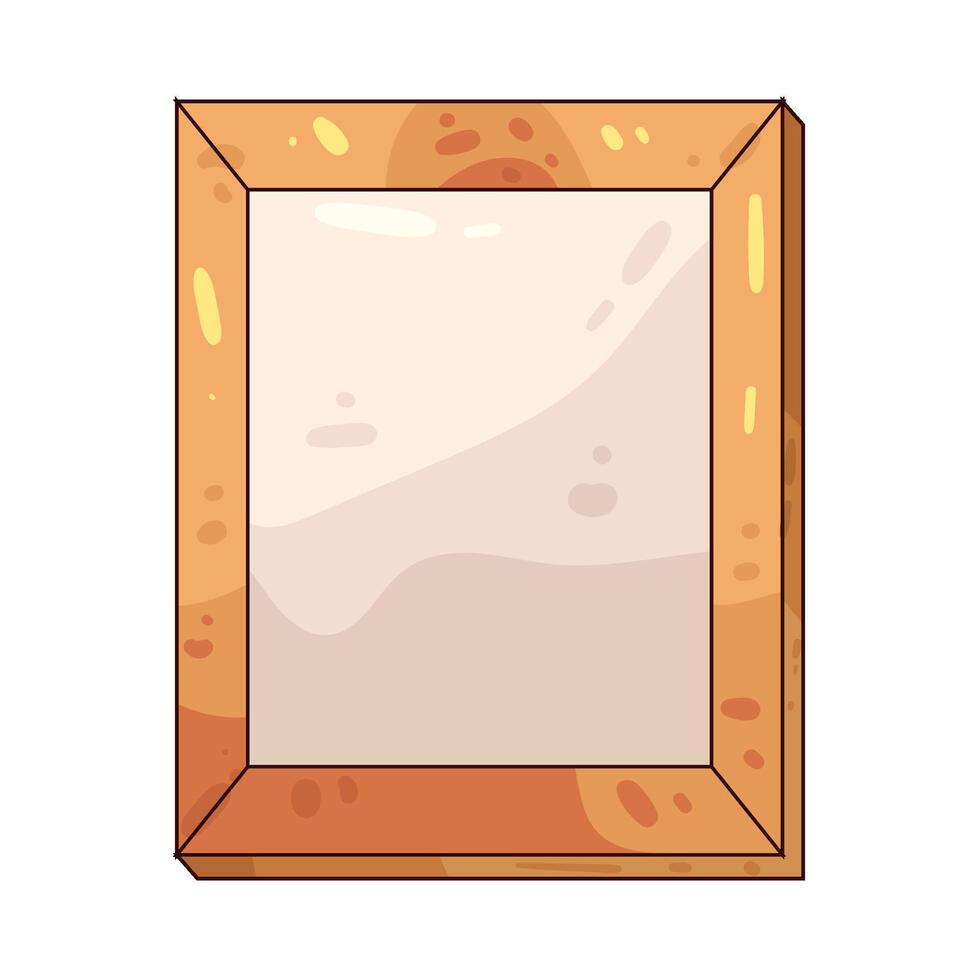 Illustration of canvas frame vector