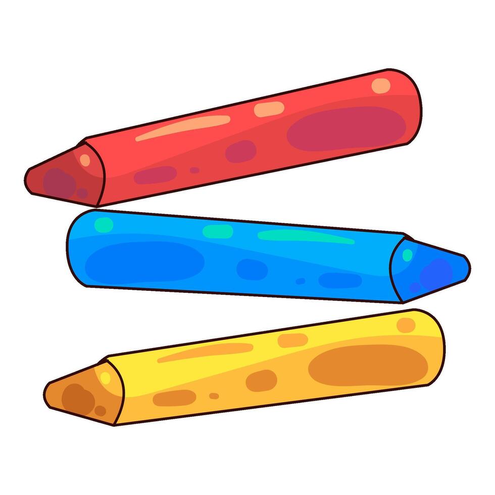 Illustration of crayon vector
