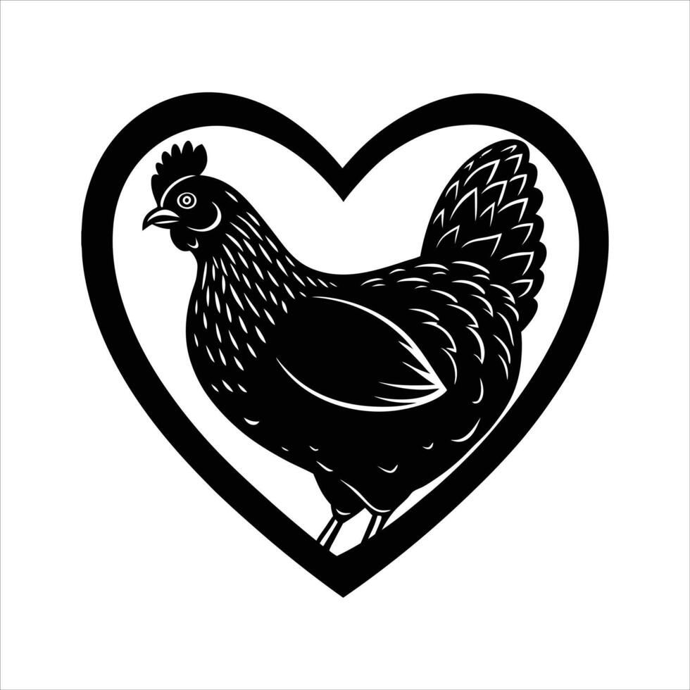 Chicken Profile royalty vector