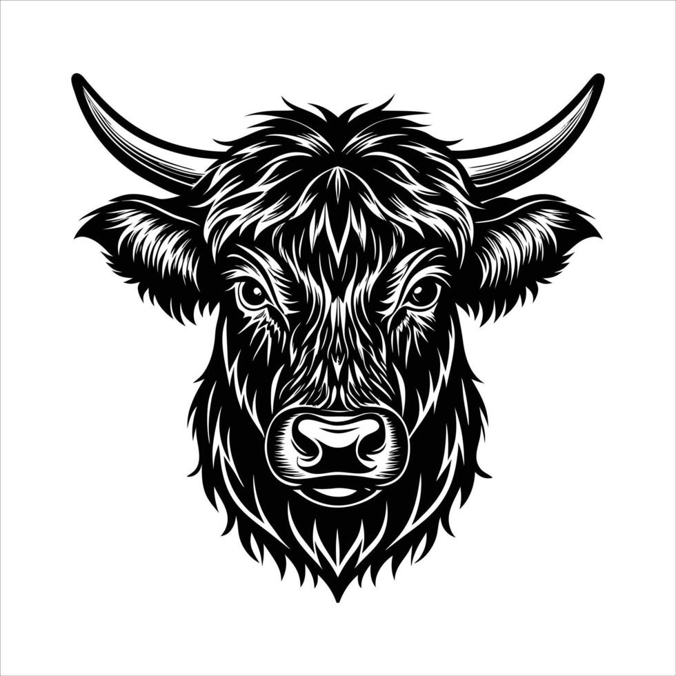 Black Angus Silhouette vector