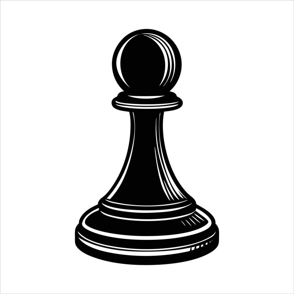 Pawn Silhouette Images vector