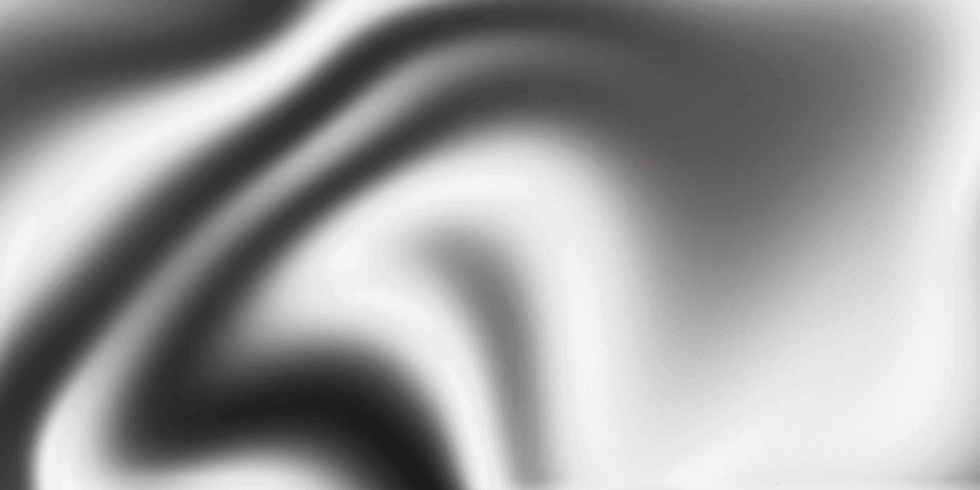 Black and White Gradient Abstract Fluid Art Design vector