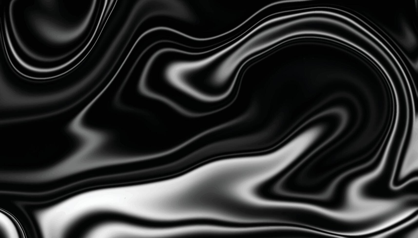 Black and White Abstract Liquid Art Design vector