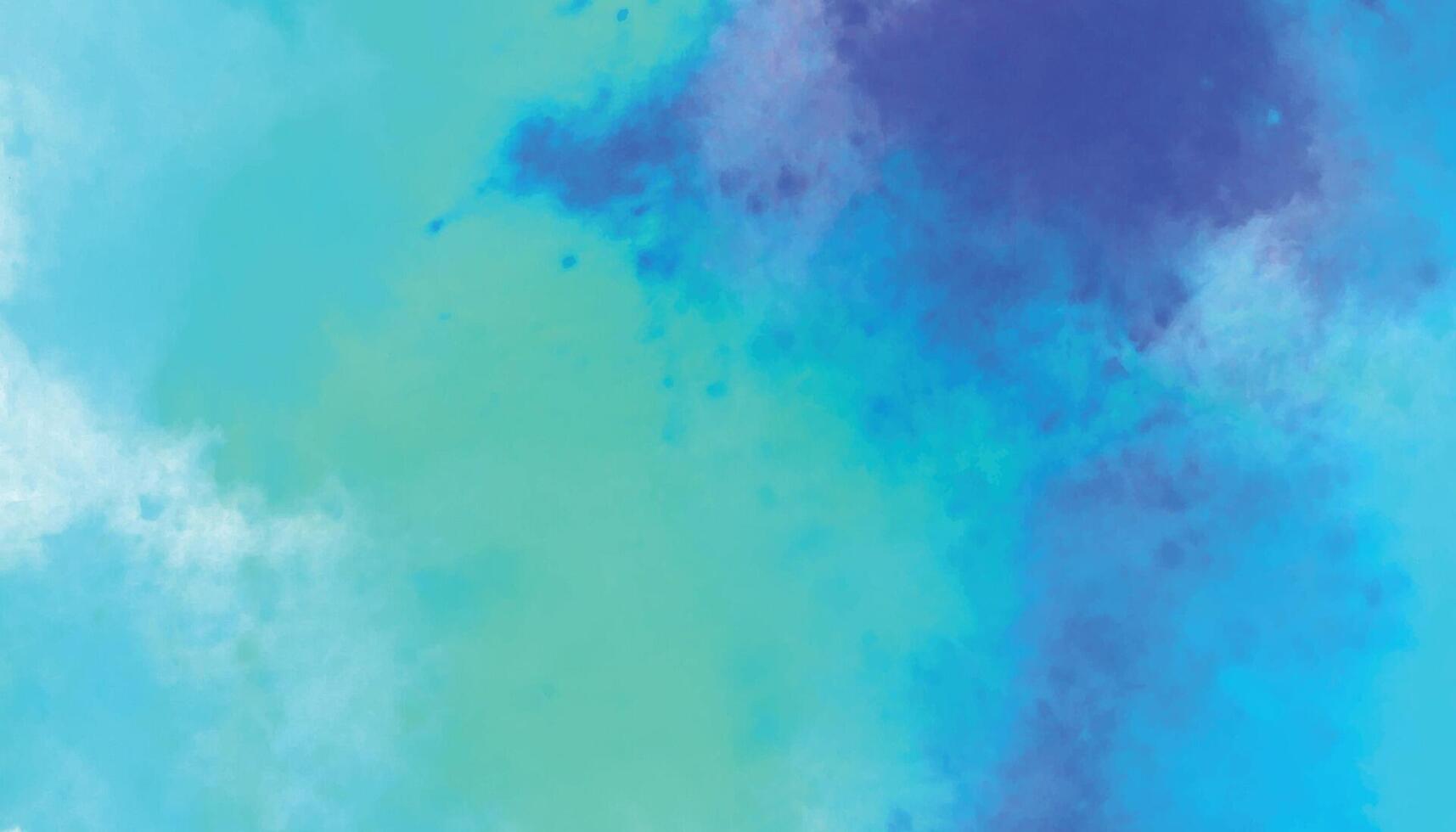 Blue and Green Watercolor Texture Background vector