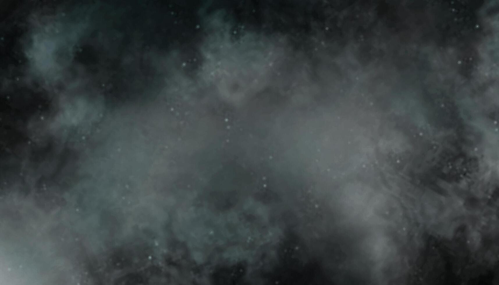 Dark Foggy Abstract Space Background with Subtle Stars vector