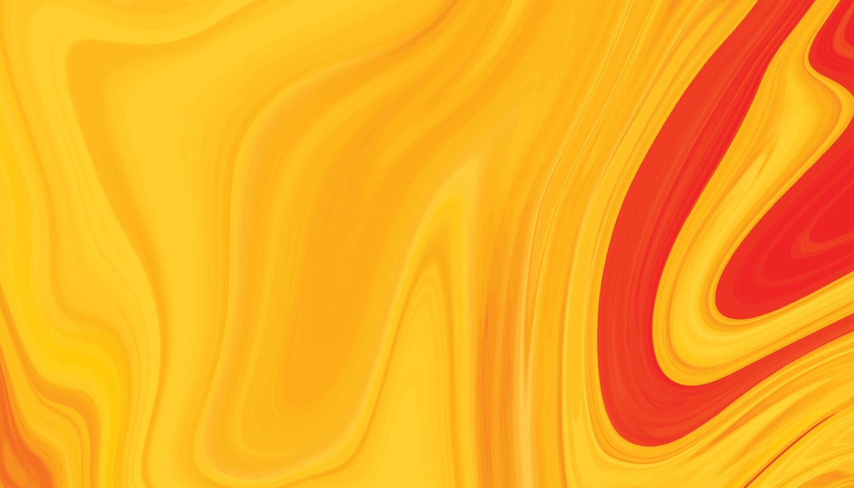Vivid Yellow and Red Abstract Liquid Art with Dynamic Swirls vector
