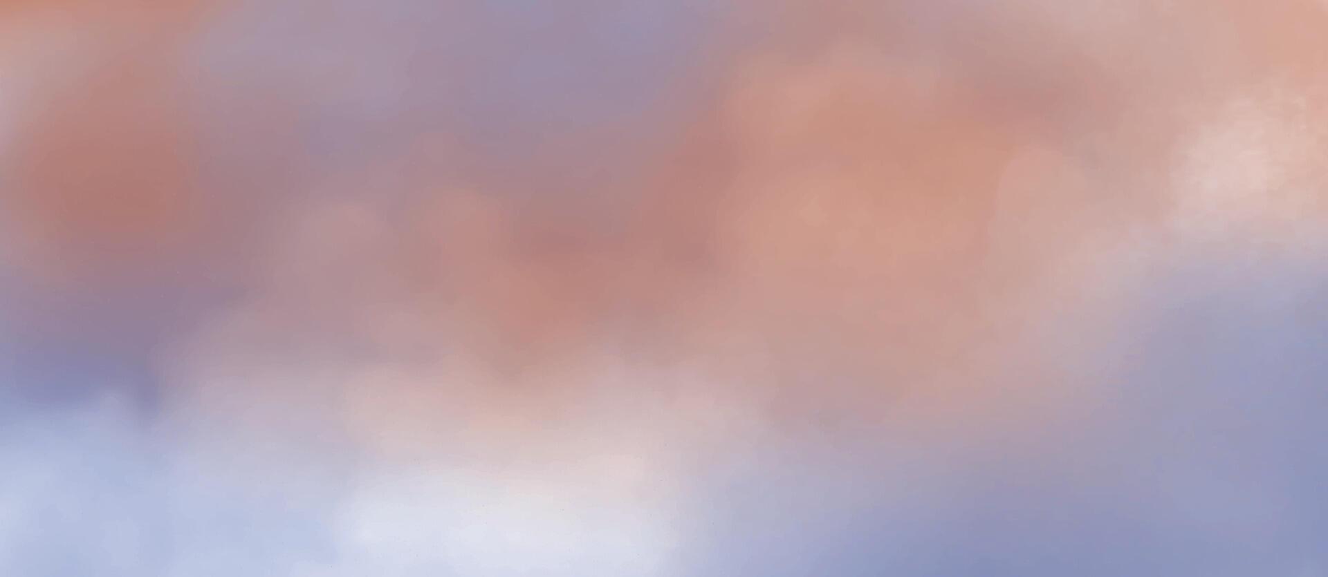 Soft Pastel Cloudscape Background with Warm and Cool Tones vector