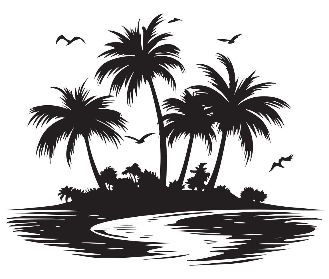 Palm Trees illustration vector
