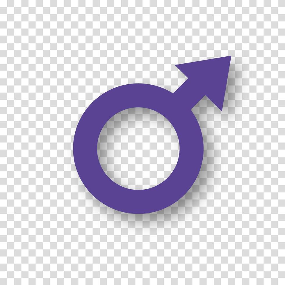 Boy gender icon. Minimalistic papercut style representing gender concepts. Ideal for graphic projects, web design, and social awareness materials. vector