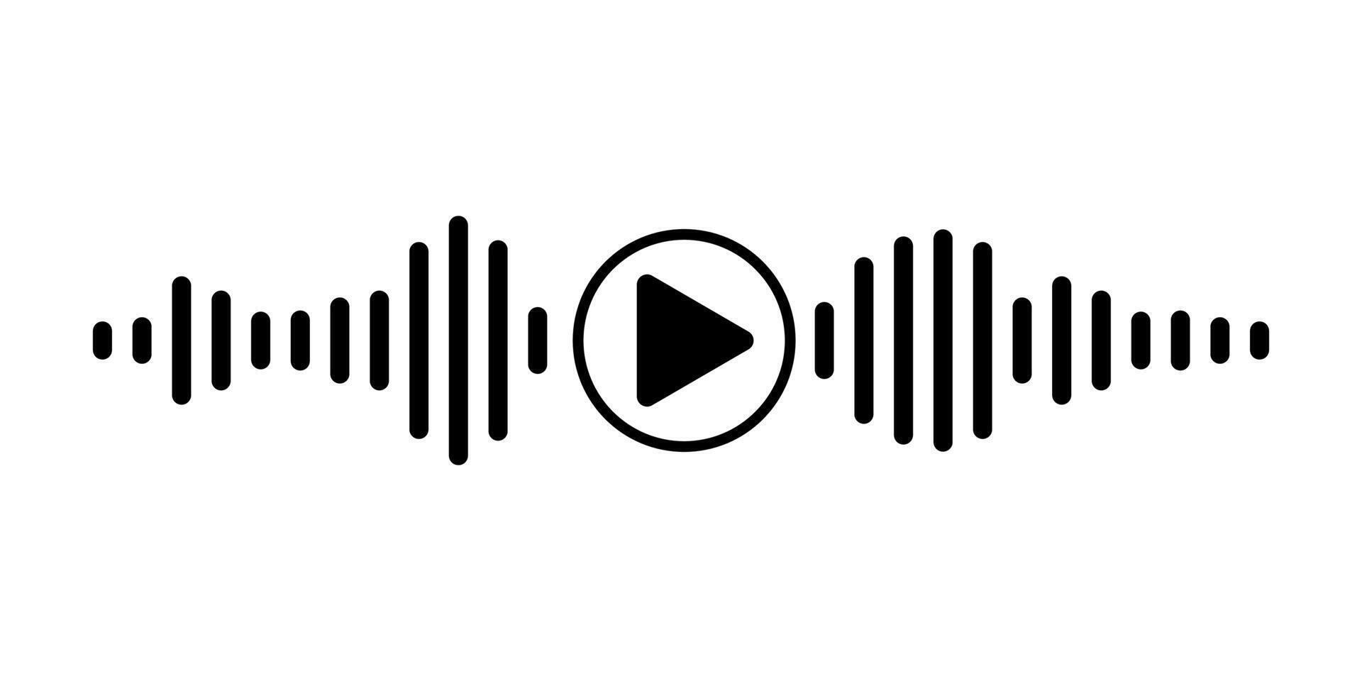 Black sound waves of the equalizer isolated on white background. Clipart Illustration. vector