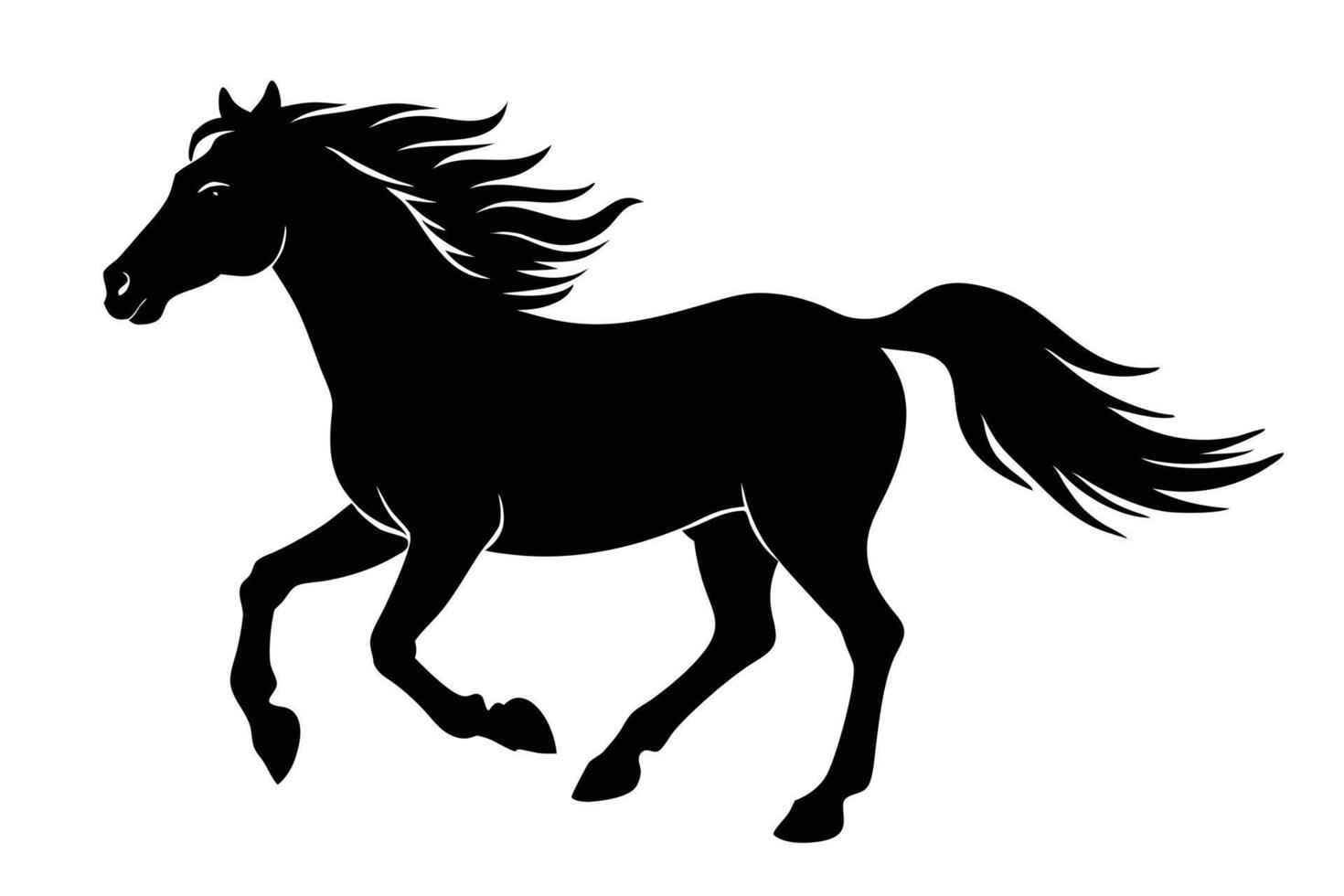 Creative Ways to Use Horse Silhouettes in Design vector