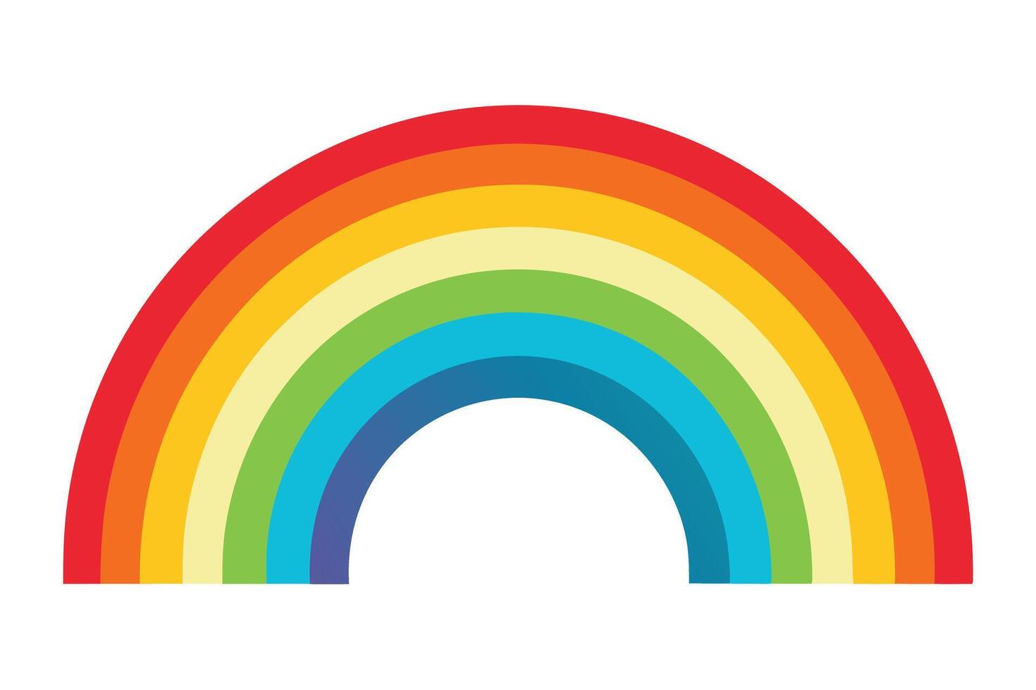 Dynamic Rainbow Art Ideas for Bright and Cheerful Decor vector