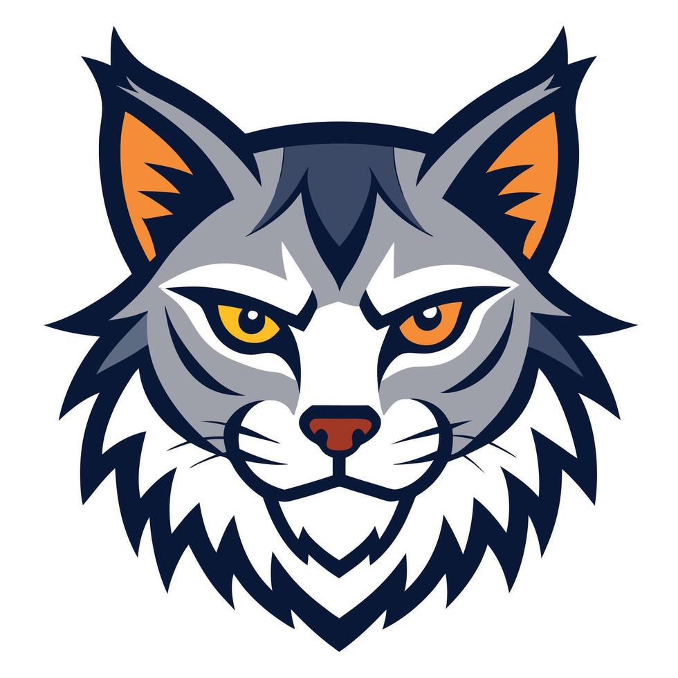 Majestic Wildcat Art for Unique and Bold Projects vector