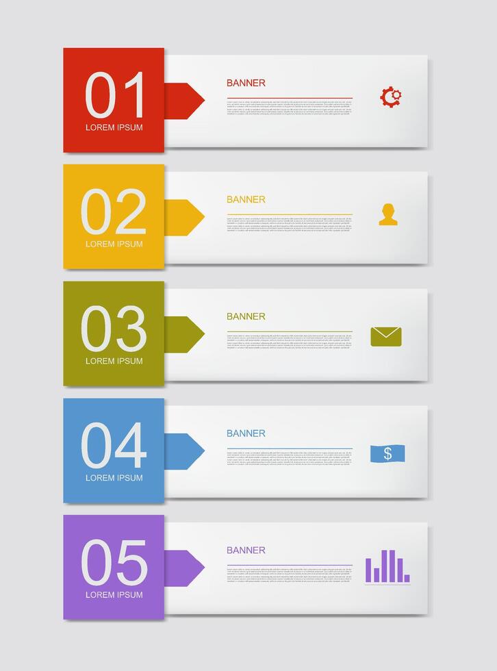 Modern banner, web template, abstract design template, graphic flyer, web design, creative design , five designs vector