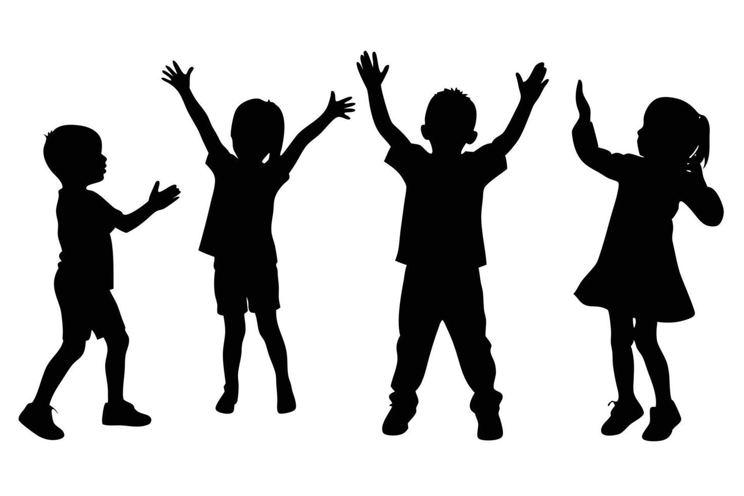 Make Kids Activities Come Alive with Silhouettes vector