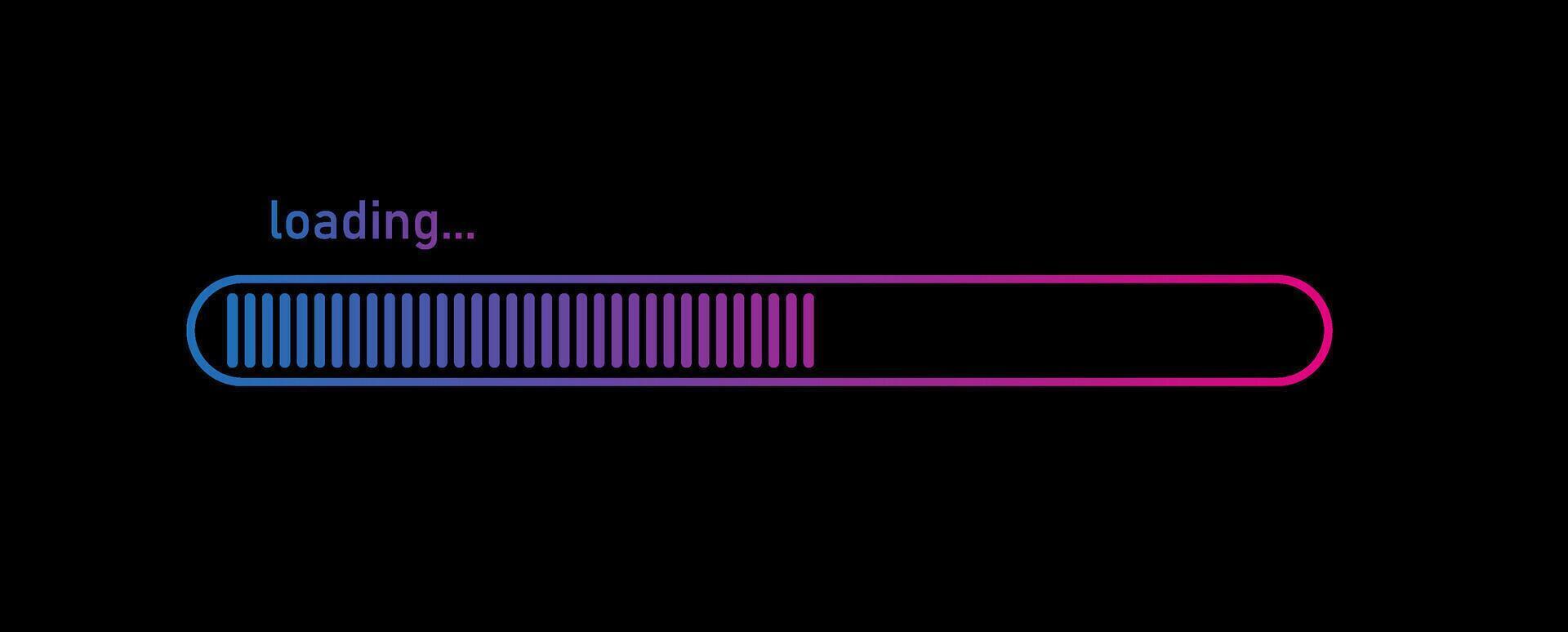 a bar with the word loading on it vector