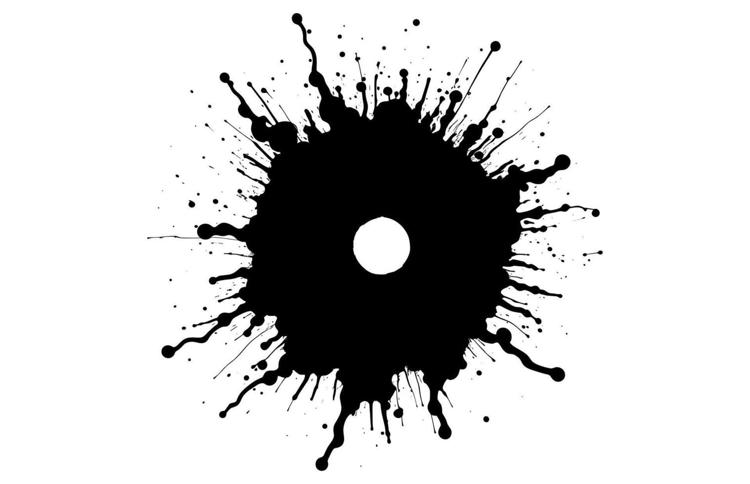 Bullet Hole Black Clipart vector