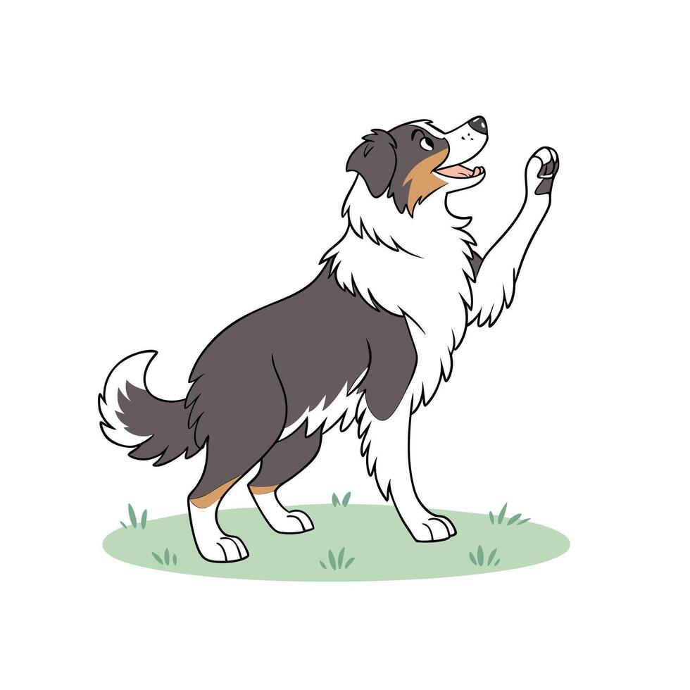 Australian Shepherd Fist vector