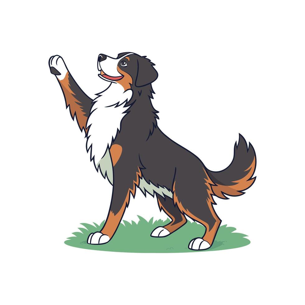 Bernese Mountain Dog Fist vector
