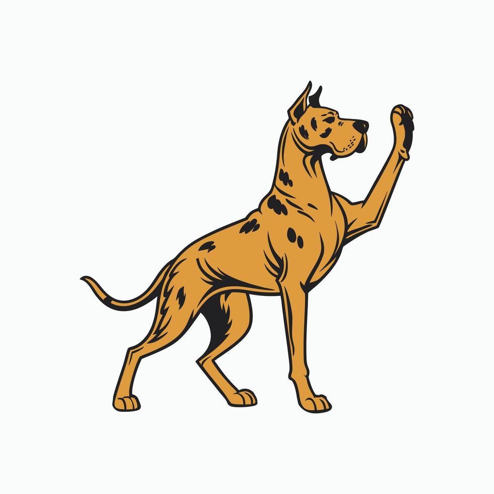 Great Dane Fist vector