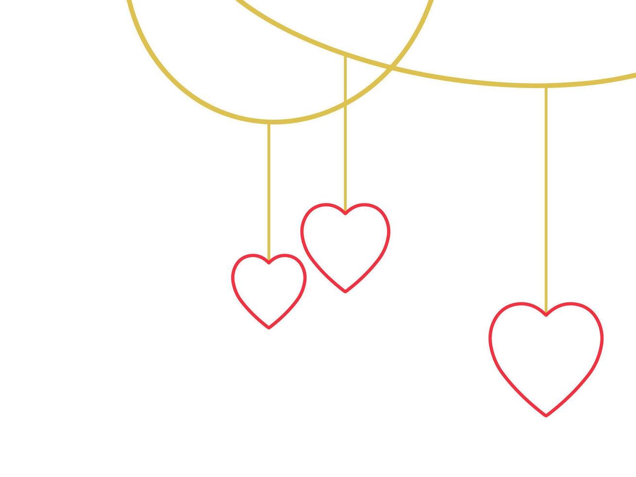 Valentine Day Corner vector