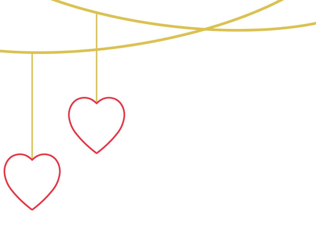 Valentine Day Corner Border vector
