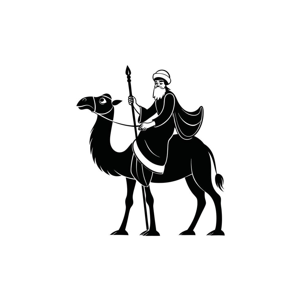 Creative Camel Silhouette Design vector