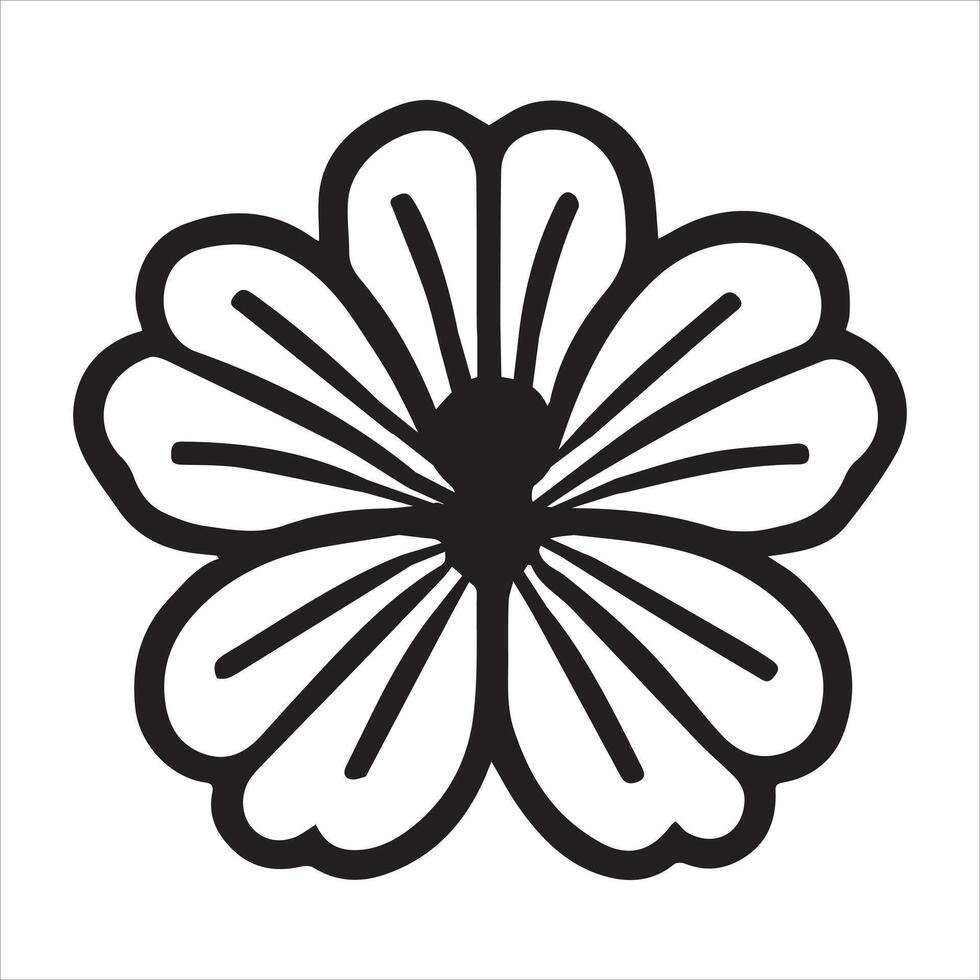 Harmonious Flower Mandala Design Illustration vector
