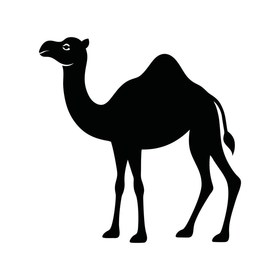 Camel Silhouette Art Design vector