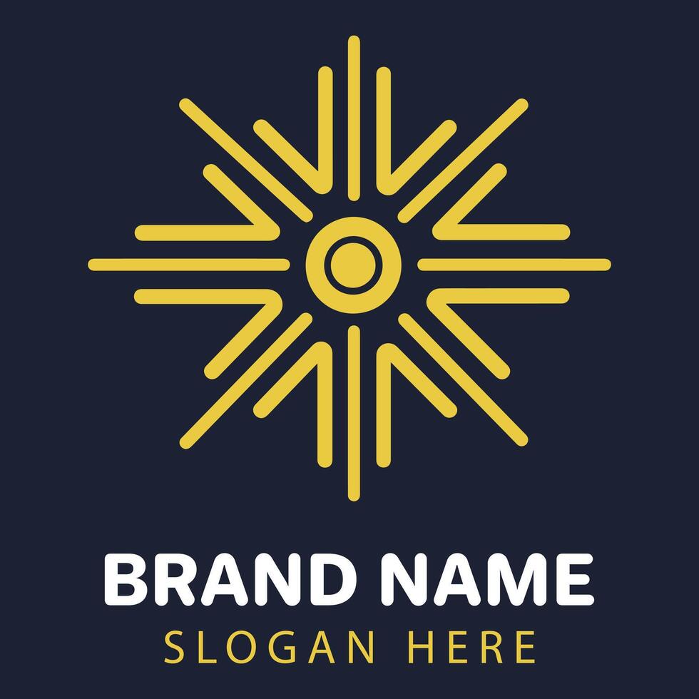 Sacred Geometry Logo Illustration with Abstract Style vector