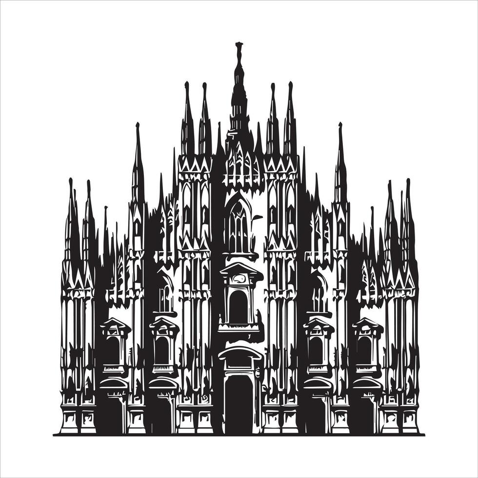 Artistic Representations of Global Monument vector