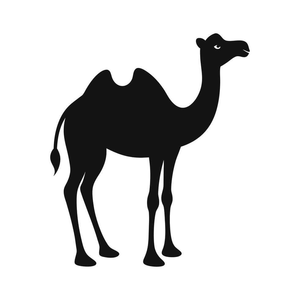 Minimalist Camel Silhouette Artwork vector