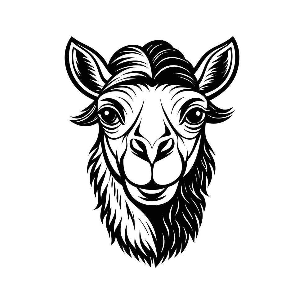 Clean Camel Silhouette Artwork vector