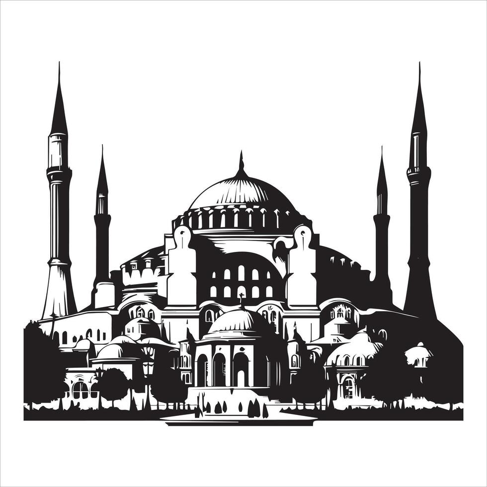 World Famous Monument Illustration Design Idea vector