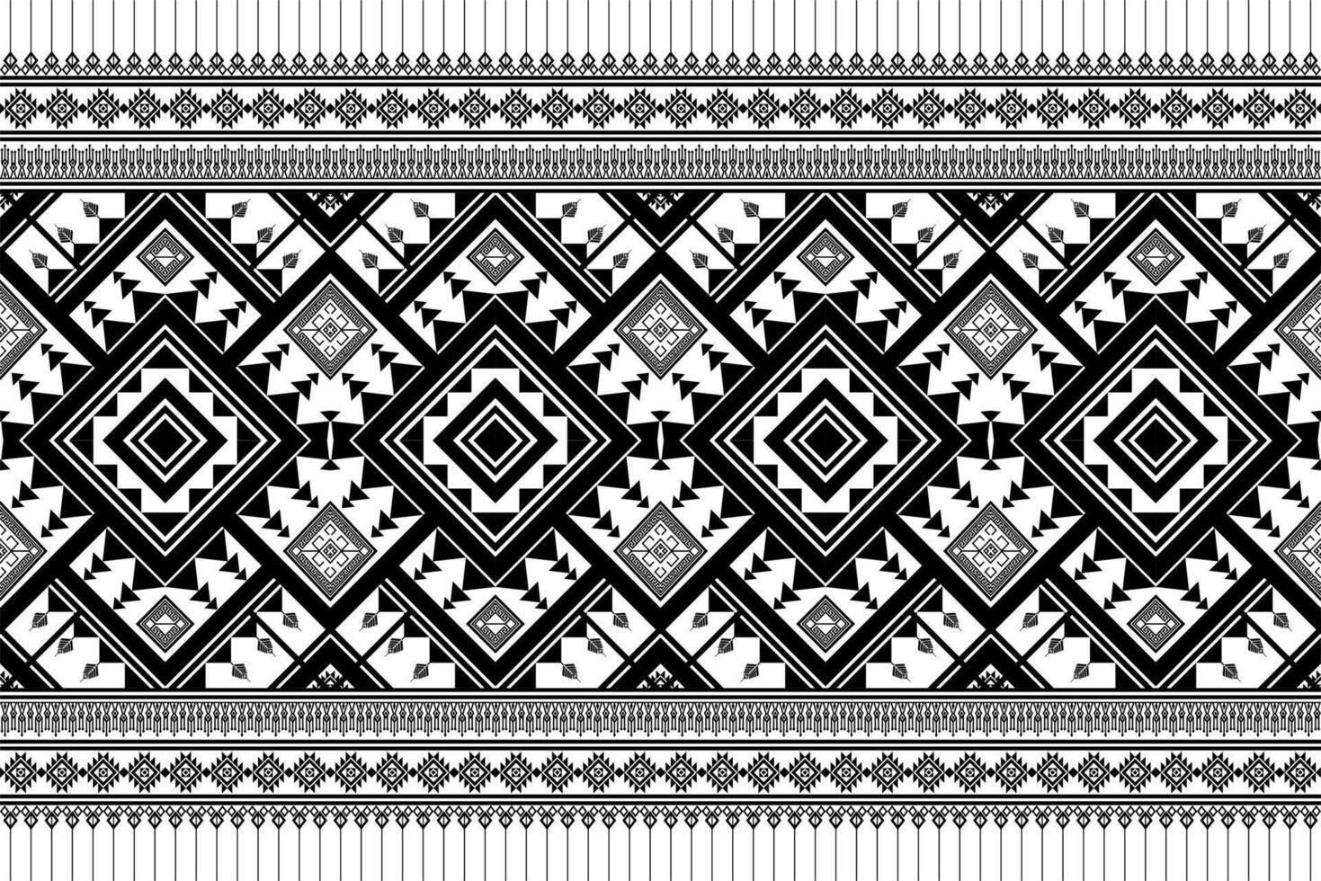 Geometric ethnic pattern design vector