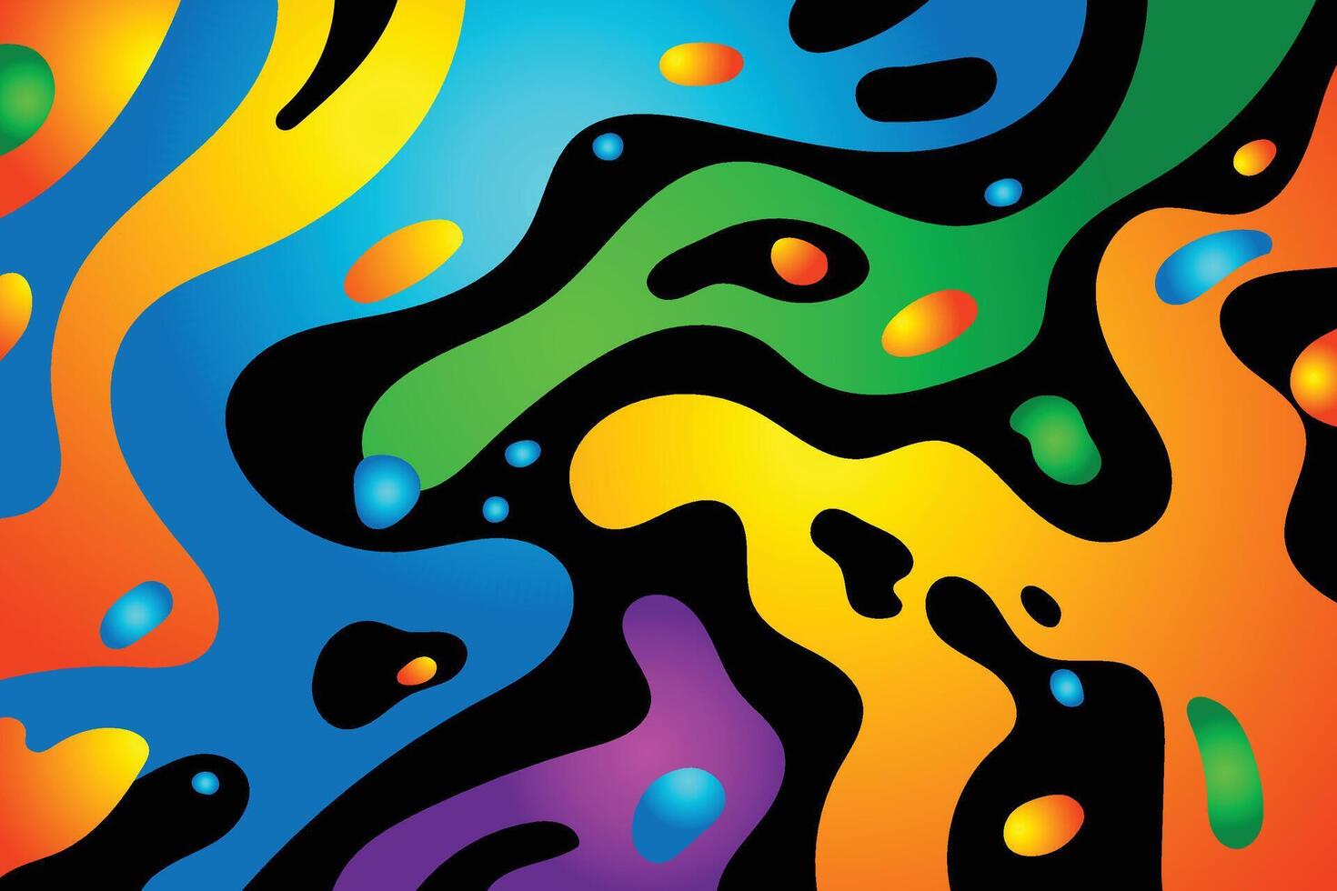 Color gradient background design. Abstract geometric background with liquid shapes. Cool background design for posters. illustration. vector