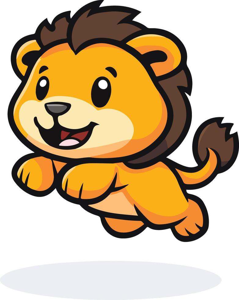 Lion's Leap to Success vector