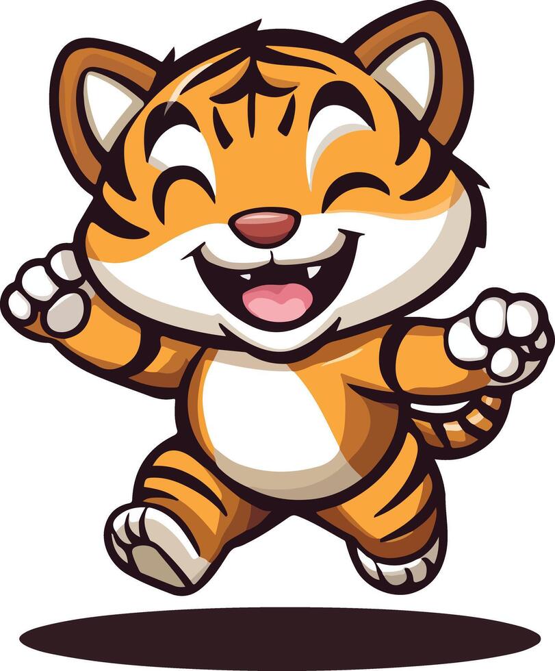 The Happy Tiger vector
