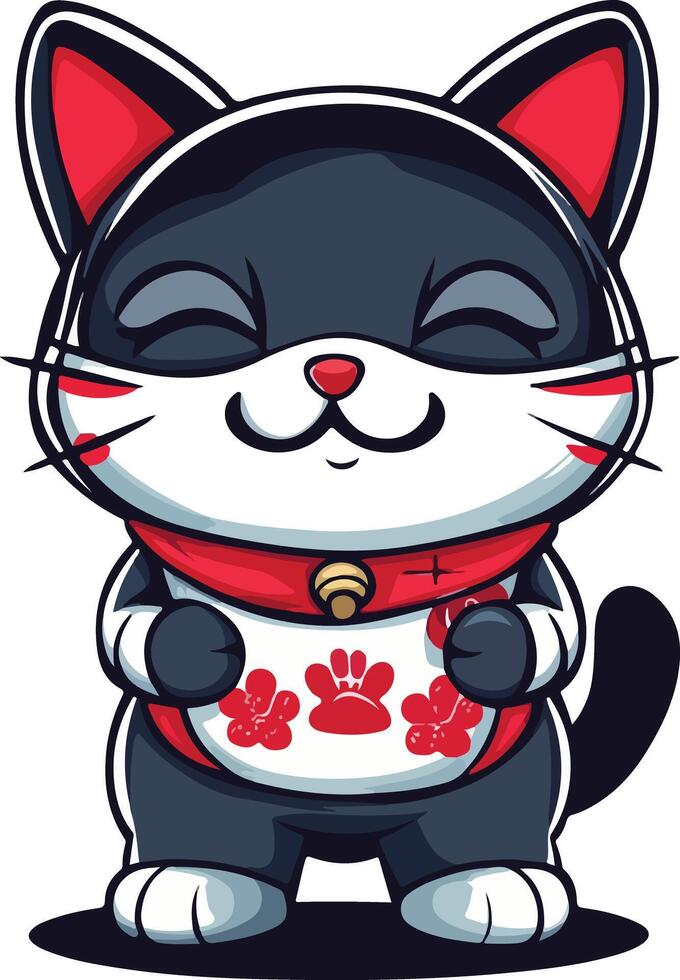 Masked Kitty Charm vector
