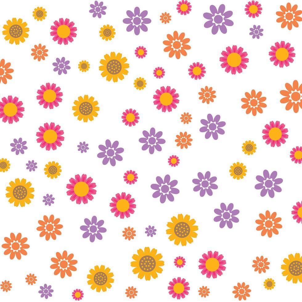 flower pattern background vector