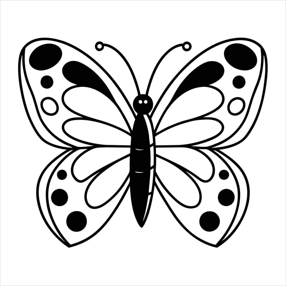butterfly isolated on white vector