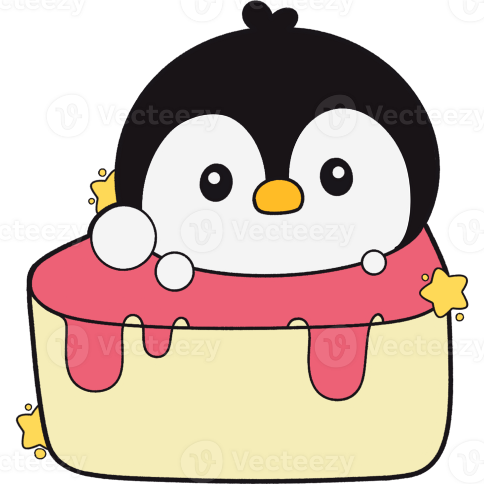 The illustration of a cake png