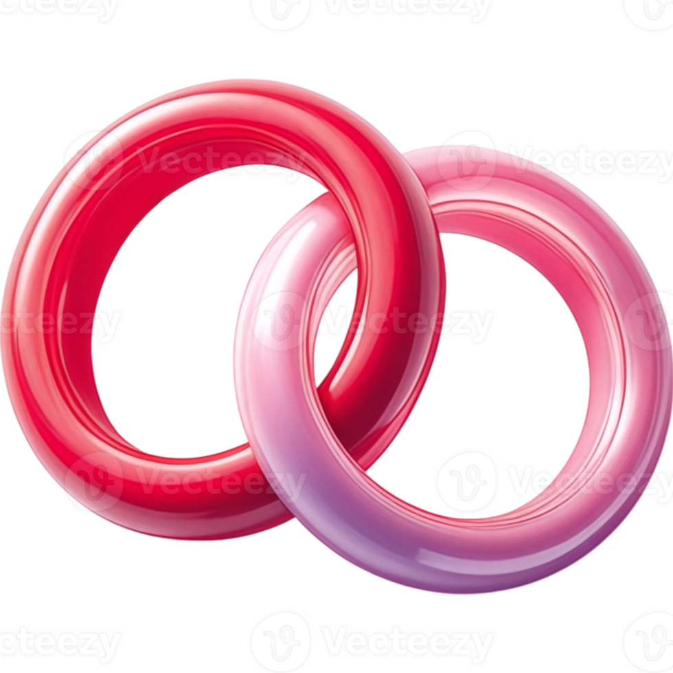 Two Interlocking Rings png
