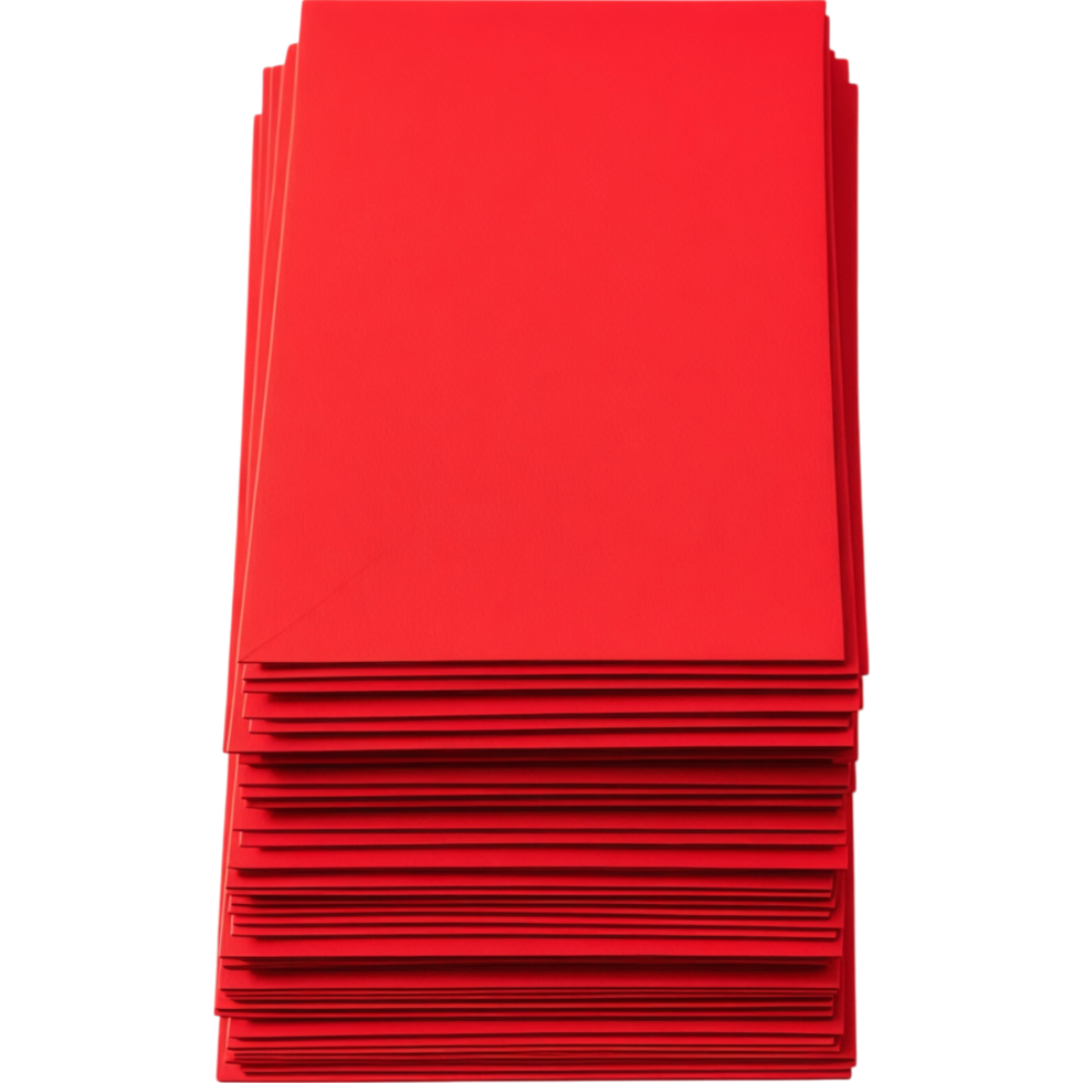 Stack of red envelopes png