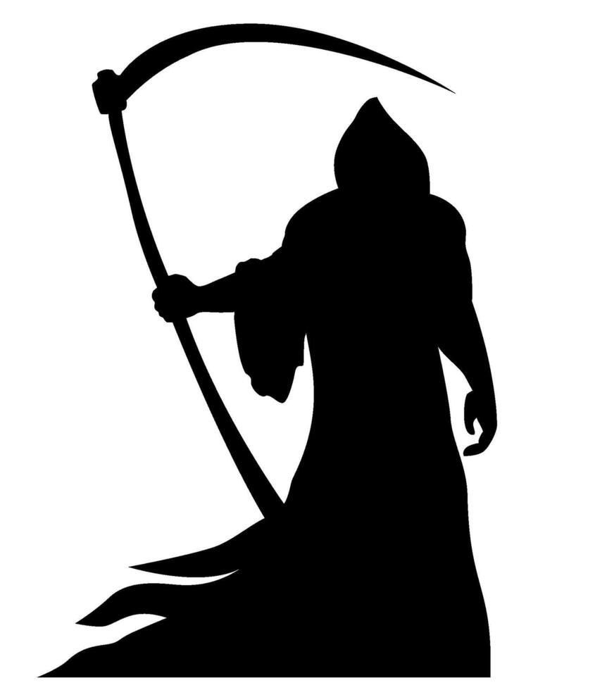 Death grim Reaper icon stand vector